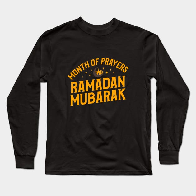 Ramadan Mubarak Long Sleeve T-Shirt by Tee Shop 4Fun